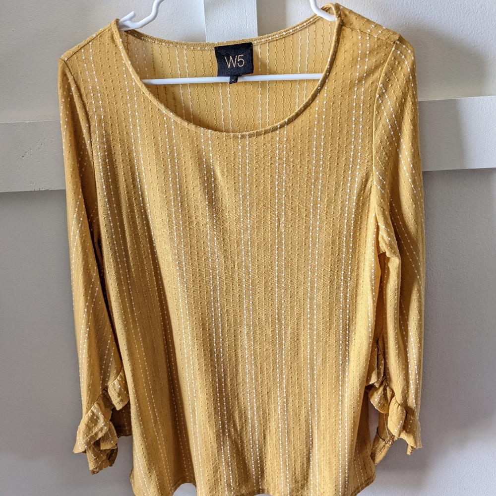 W5 Mustard Yellow Blouse